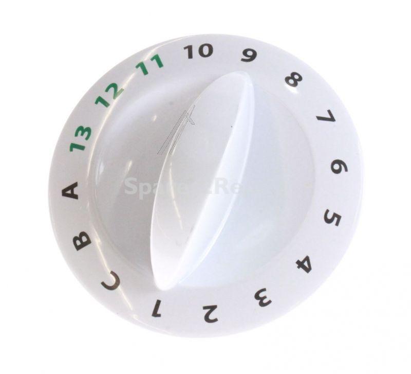 Timer Button - C00265408 482000030758 Wash Timer Knob White Pw Wml Led13+3 [Whirlpool Indesit]