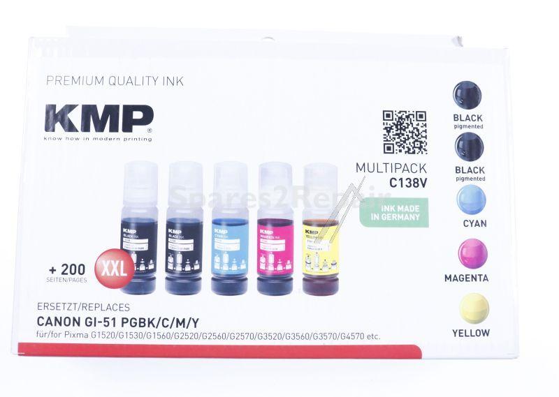 Kmp Cartridge - 1582 0005 C138v Ink Cartridge Multipack Bk-c-m-y
