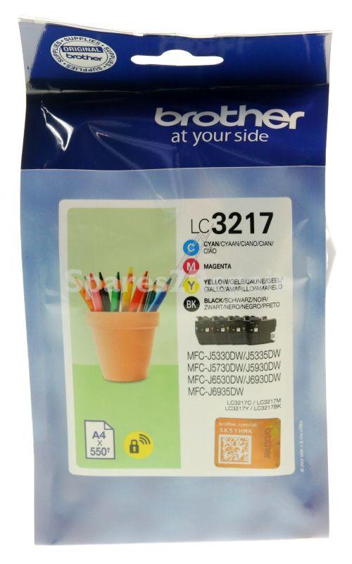Brother Cartridge - Lc3217valdr Cartridge Multipack Bkcmy Each 0 55k