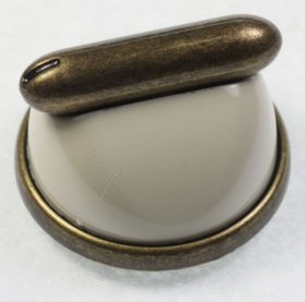 Button - C00110598 488000110598 Knob - Old White-brownish [Whirlpool Indesit]