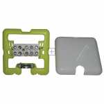 Merten Earth Connections Box - Meg1011-9019up Wall Mount Outlet 5x2 5mm² With Cover