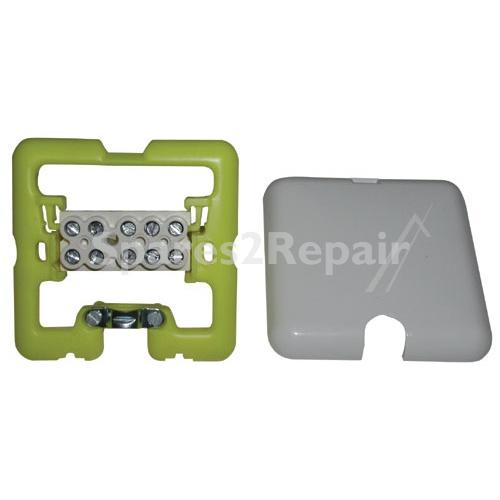 Merten Earth Connections Box - Meg1011-9019up Wall Mount Outlet 5x2 5mm² With Cover