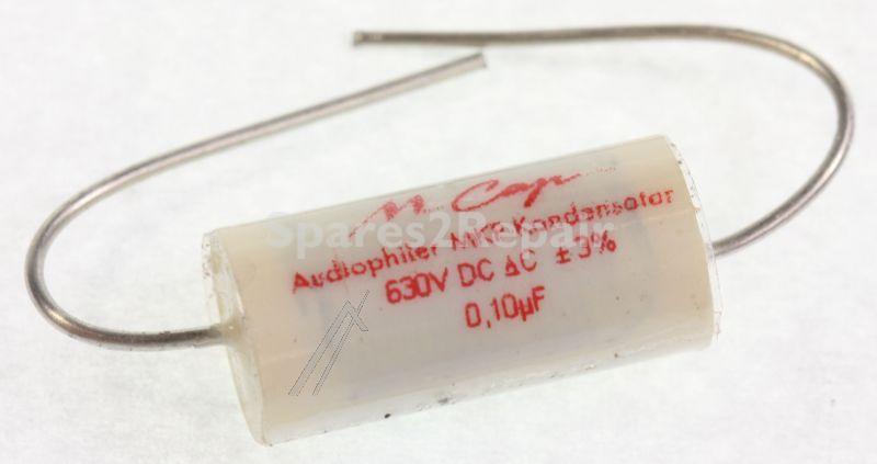 Mundorf Foil Capacitor - 0,1uf-630v Audio Filmcap. Axial 85° 10x19mm