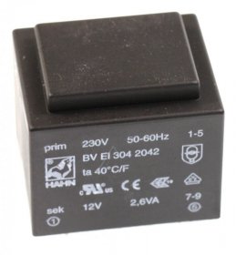 Hahn Ei30 Printtrafos With 1 Output - 12v-217ma Printtrafo 230v Ei30 2,6va 32,6x27,6x34,0mm 217ma