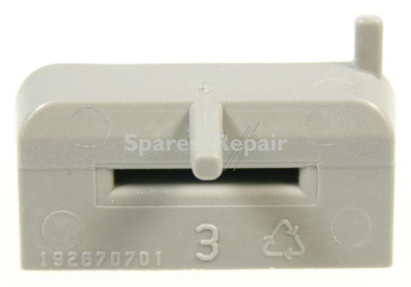 Button - 1926707017 Button silver rectangular on-o [Electrolux Aeg]