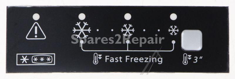 Front Housing - C00325882 481010649652 Insert Printed F contr box [Whirlpool Indesit]