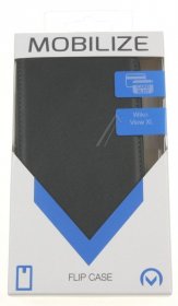 Mobilize Leather Bag Gsm - Mobilize Classic Gelly Flip Case Wiko View Xl Black