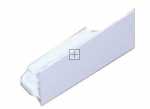Door Hinges For Fridges - 4805110100 C00916420 Upper Door Brow Hinge Cover-left-white [Arcelik]