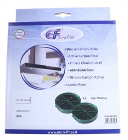 Eurofilter Carbon Filter - Nyttig Fil 400 Active Carbon Filter Alt For Ikea (704 019 47) X2