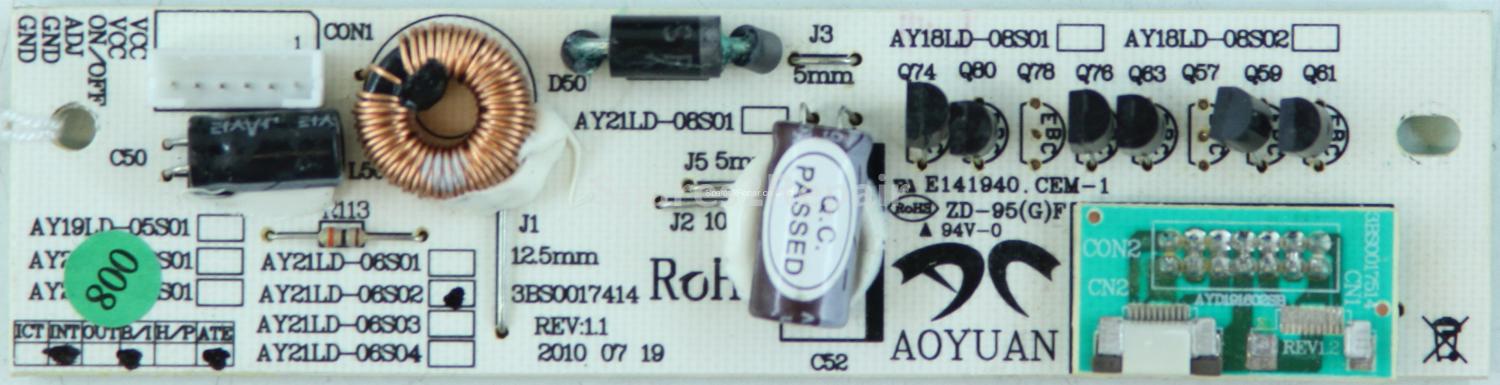 Akai 19 Inch - LED Driver Board - AY21LD-06S02 - REV:1.1 - 3BS0017414