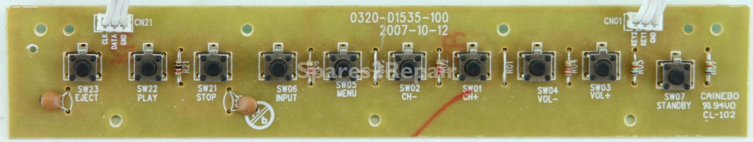 Alba LDVD1538WDCH - Buttons - 0320-D1535-100