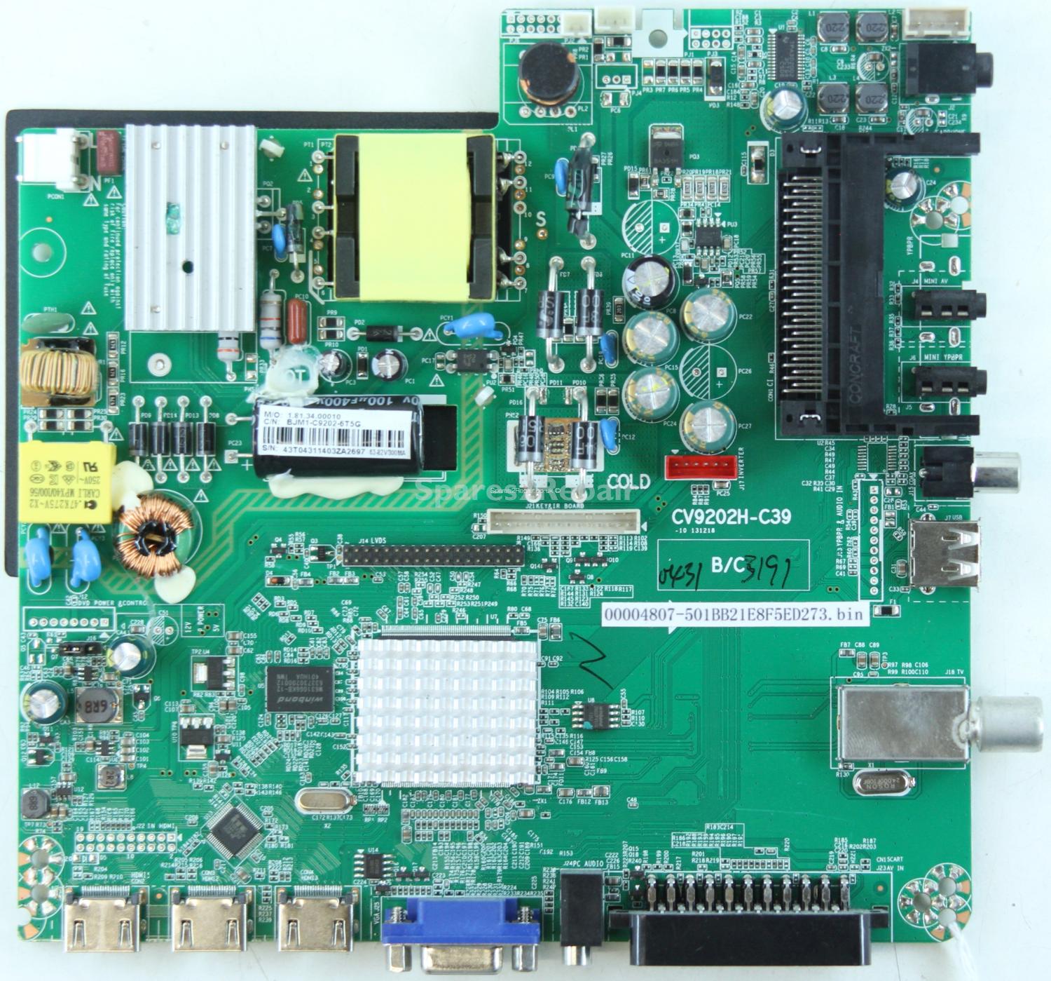 Altius A-320F - Main AV - CV9202H-C39 - 10 131218 - 1.81.34.00010