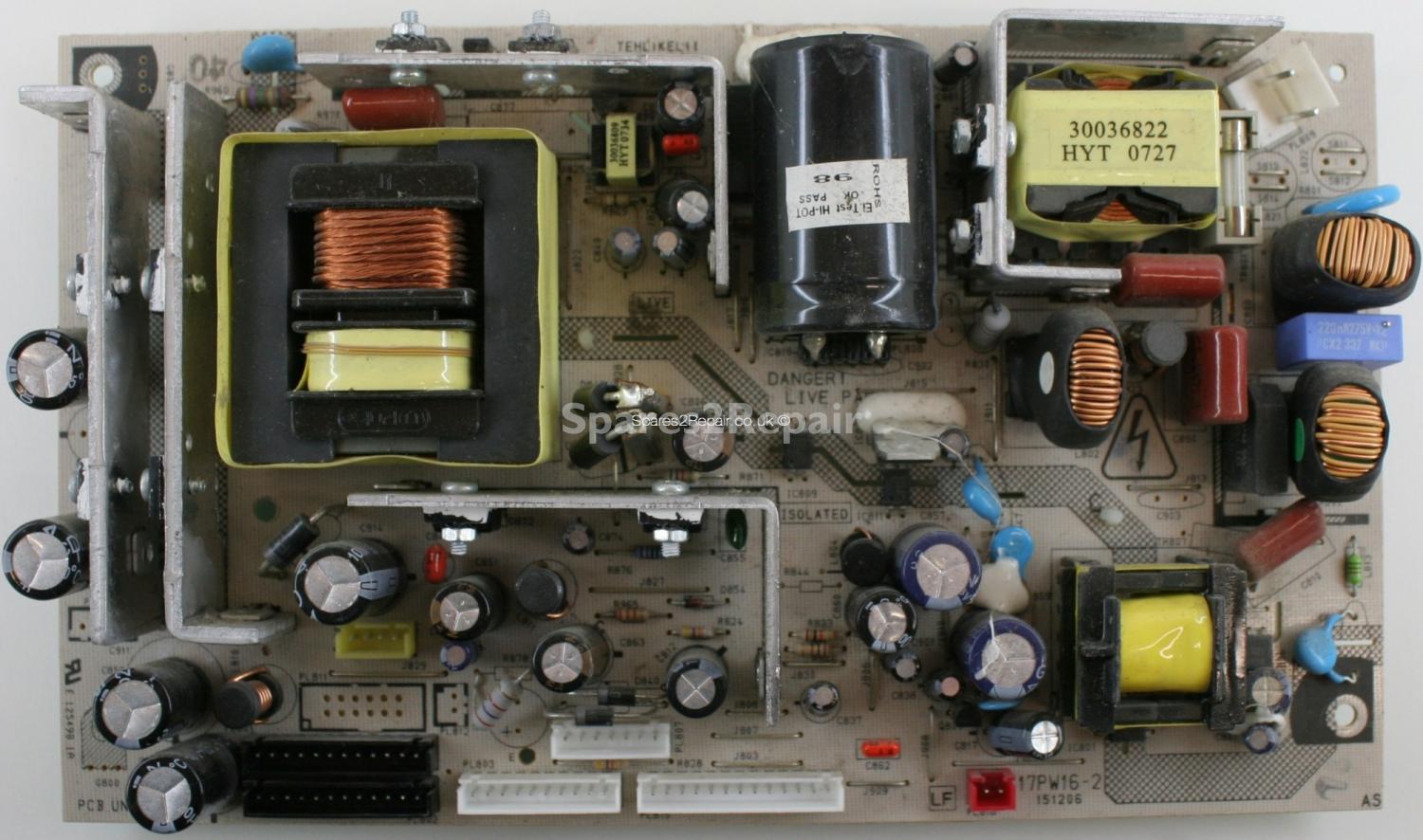 Acoustic Solutions LCD42805HDF - PSU - 20359059 - 17PW16-2 - 151206