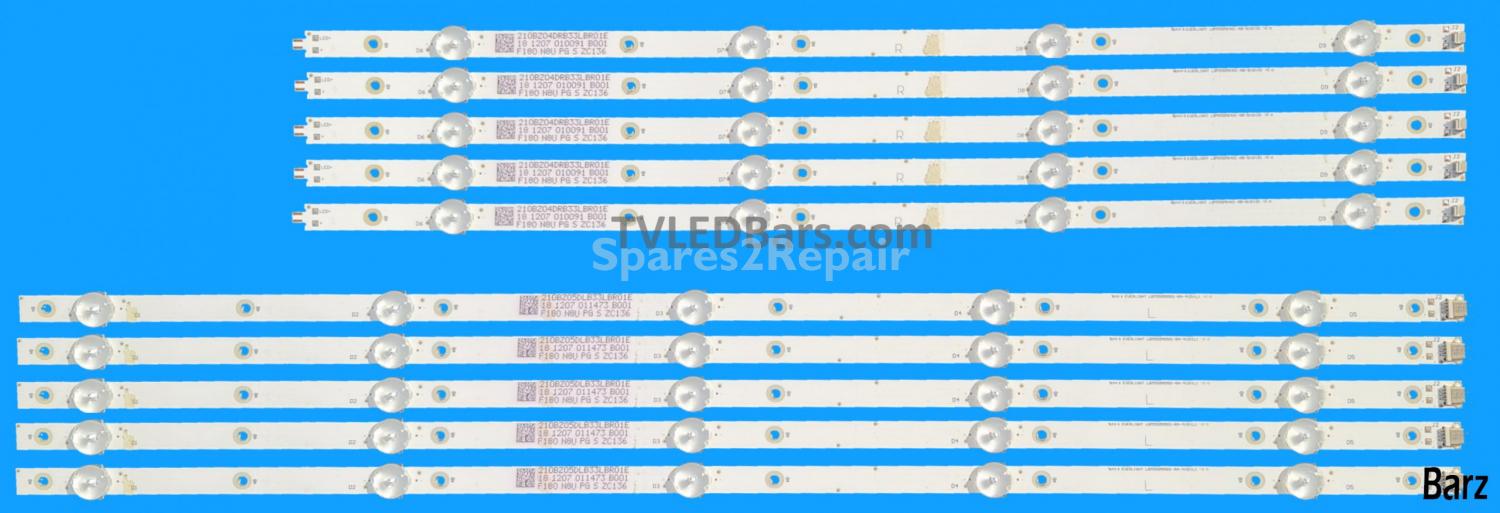 Hisense LED Backlight Array Hisense H55N5300UK HD550K3U51 LBM550M0501-LE-5(0) 10pcs