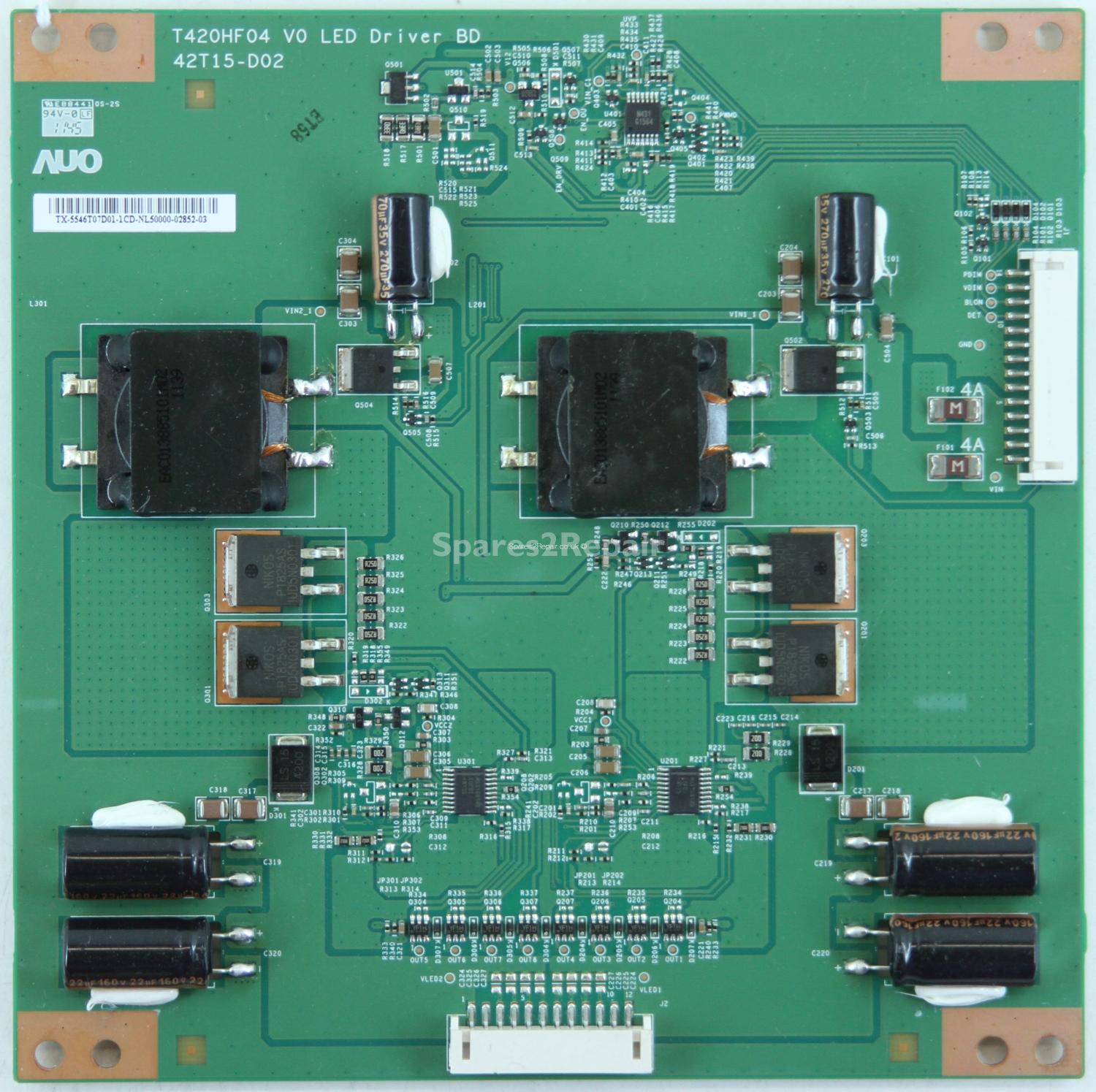 Bush LE-46GL12E - LED Driver Board - 55.46T07.D01 - 42T15-D02 - T420HF04 V0 LED Driver BD