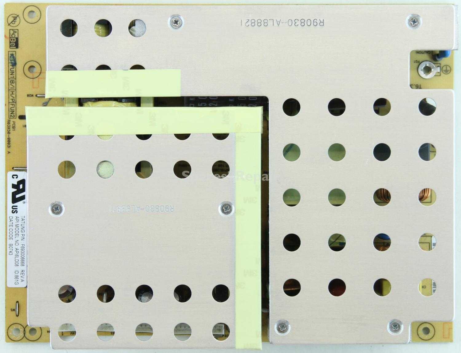 Clarity CTVL42W2HDF - PSU - API6LD08 - F693006668 - REV:A - PCB1 - R03X50-0003I A