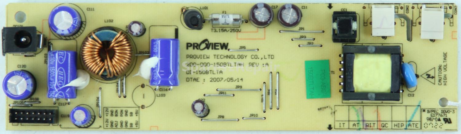 Goodmans GTVL15W17HDVF - Power Inverter - 200-000-150BTLTAH - REV: A - DI-150BTLTA - 35-860-AB0-150BTLTAH
