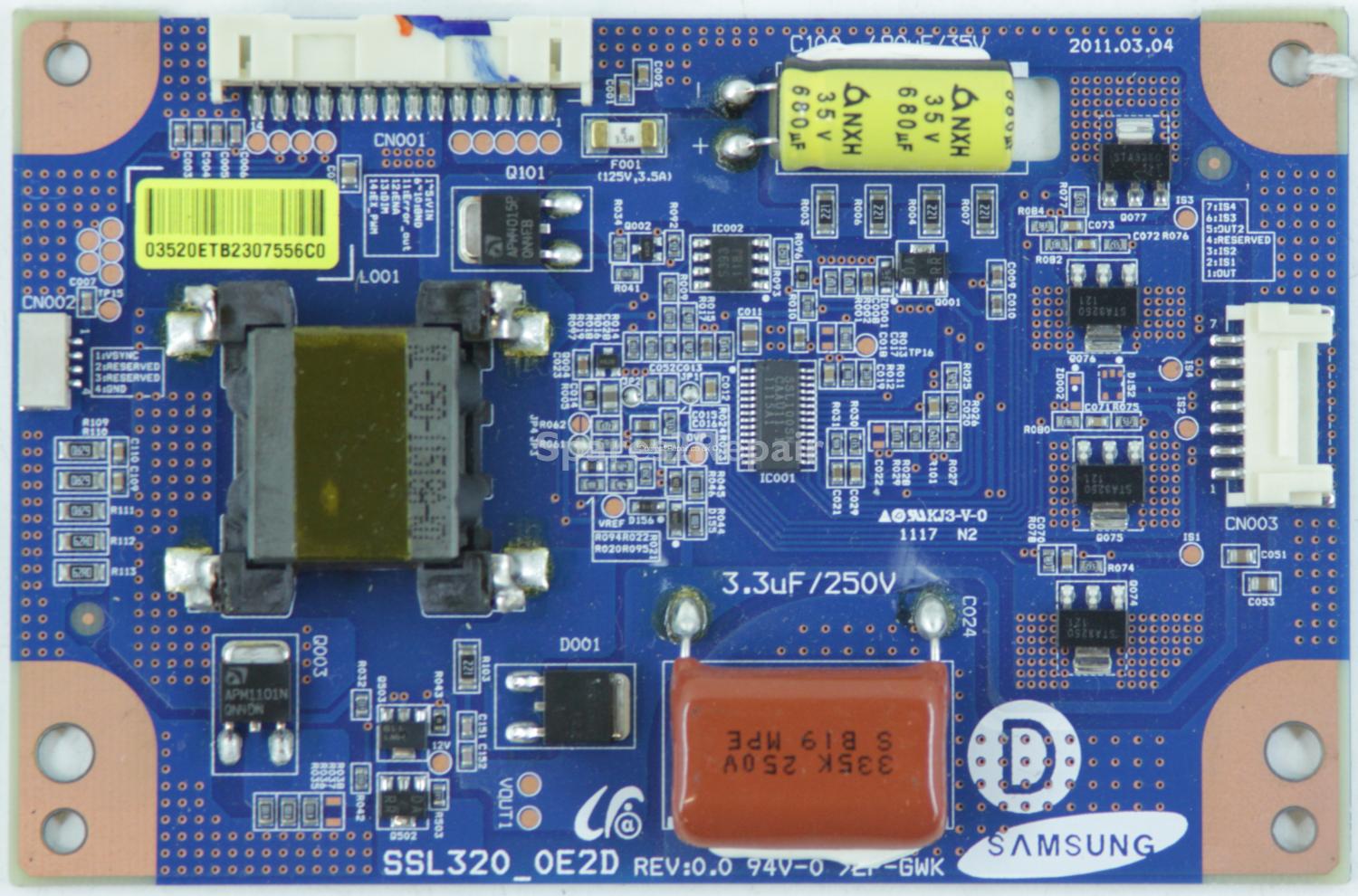 Hannspree HSG1188 - LED Driver Board - LJ97-03520E - SSL320_0E2D