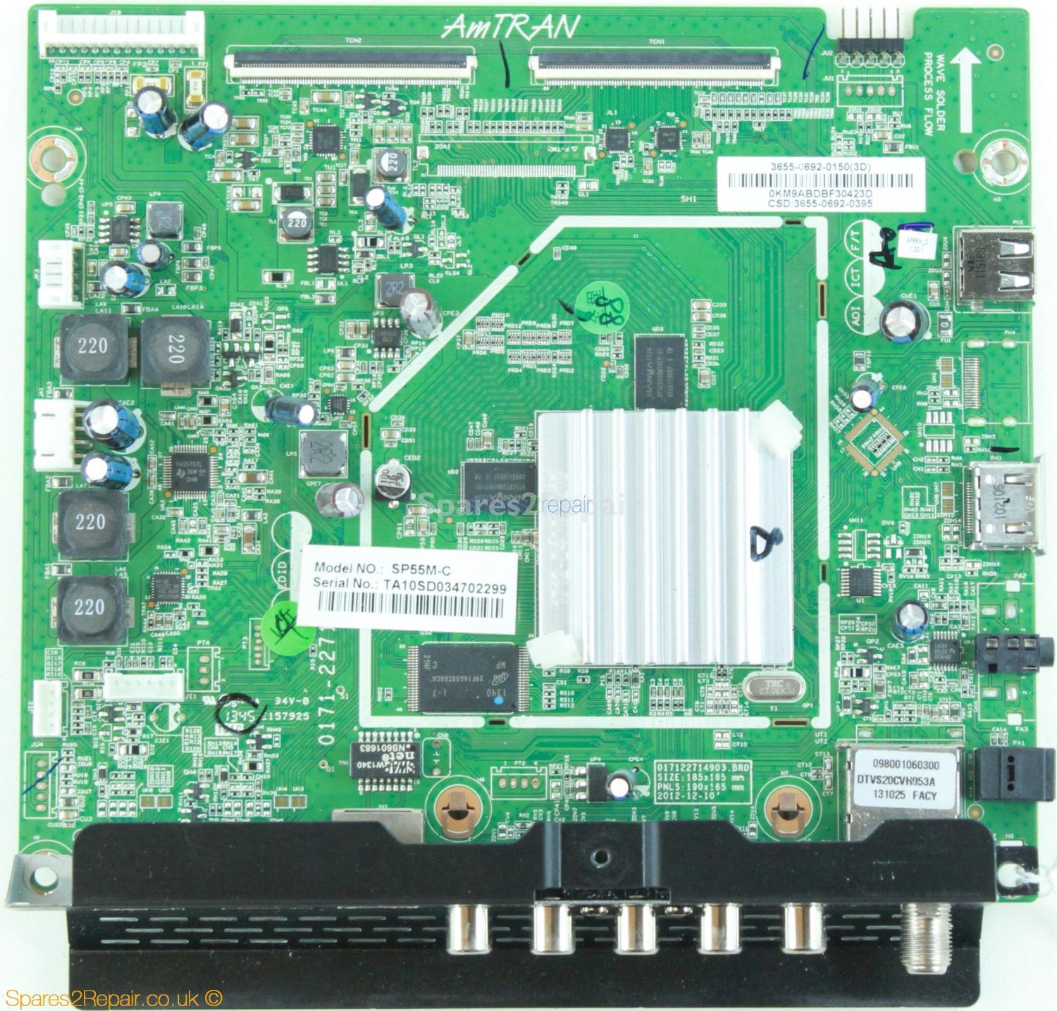 JVC SP55M-C - Main AV - 3655-0692-0150(3D) - 0171-2271-4903 - 017122714903 BRD