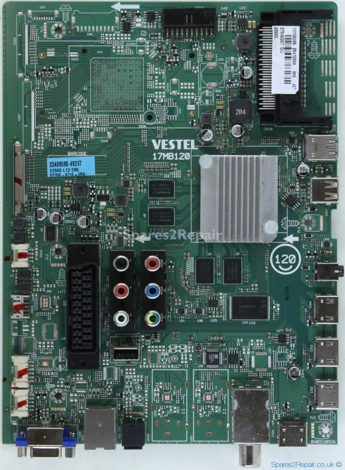 JVC LT-40C860 - Main AV - 23410339 - 17MB120 - 040316R2A