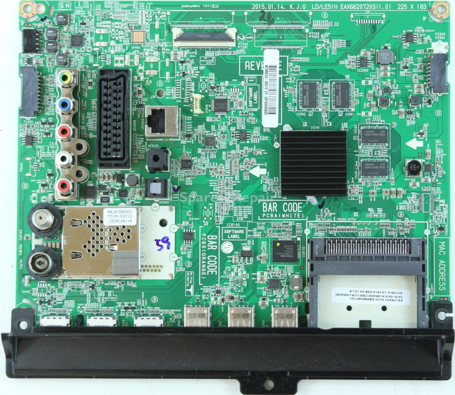 LG 43LF630V - Main AV - EBR80067101 - EBT63995003 - EAX66207203(1.0) - LD/LE51H