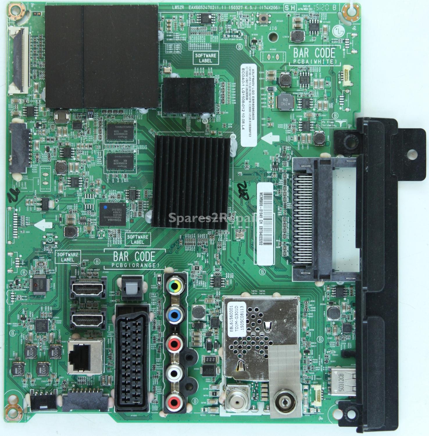 LG 43UF640V - Main AV - EBR80963503 - EBT64023202 - EAX66524702(1.1)