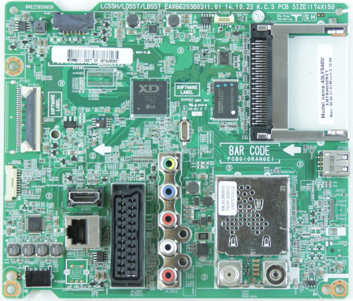 LG 43LF540V - Main AV - EBT64032621 - EAX66203803(1.0) - 04EZ58596CA