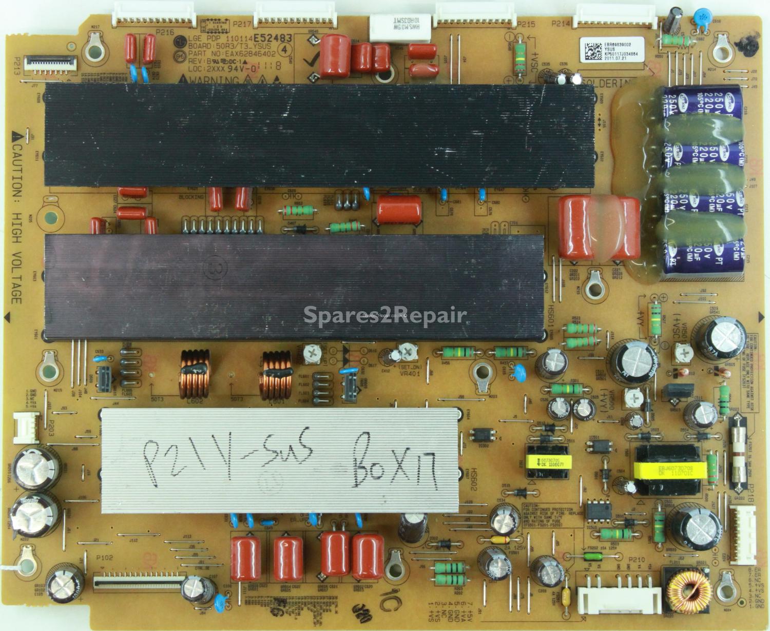 LG 50PV350T - YSUS - EBR69839002 - REV:B - EAX62846402 - PDP 110114 - 50R3/T3_YSUS