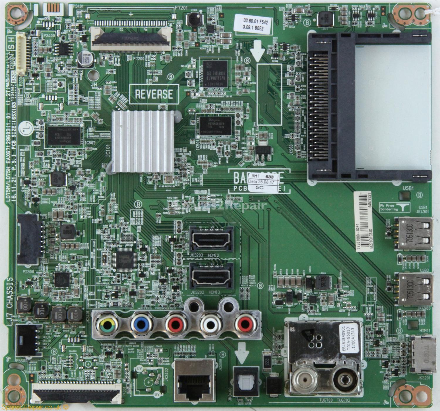 LG 43LJ614V-ZA - Main AV - EBT64578521 - EAX67129603(1.0)