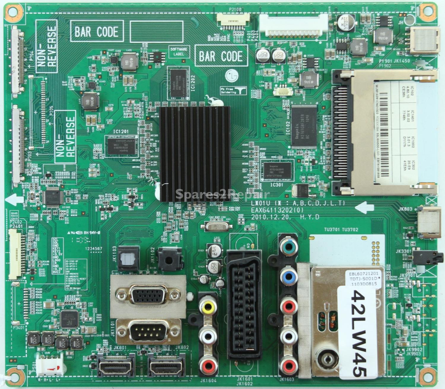 LG 42LW450U-ZB - Main AV - EAX64113202(0) - EBT61581658