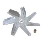 Compatible for Bosch, Neff, Siemens Multi-Model Fitting 150mm Fan Oven Fan Blade & Fixing Nut Set for 100-BS-38250 Type Motor