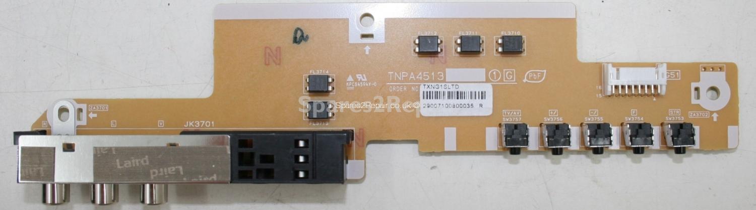 Panasonic TH-50PZ81B - Buttons + Inputs - TNPA4513 - TXNG1SLTD