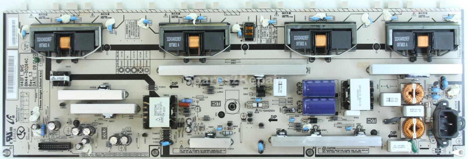 Samsung LE40B550A5W - Power Inverter - BN44-00264C - Rev 1.3 - LJ97-02116A - H40F1_9HS - HU10123-8009