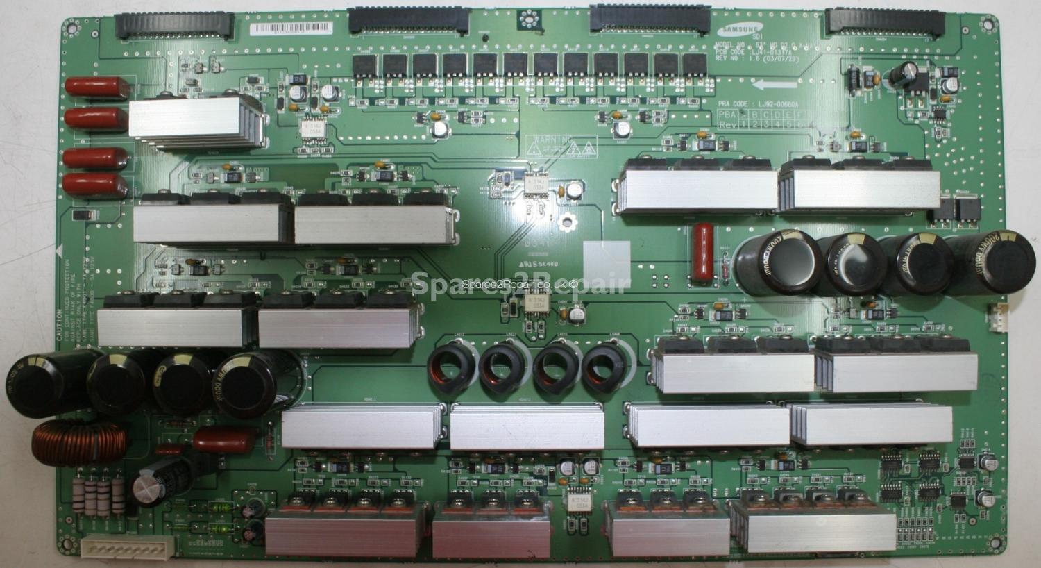 Samsung PPM63H3 - XSUS - LJ92-00680A A7 - LJ41-01317A R1.6 - 63 HD D2.0 X-MAIN