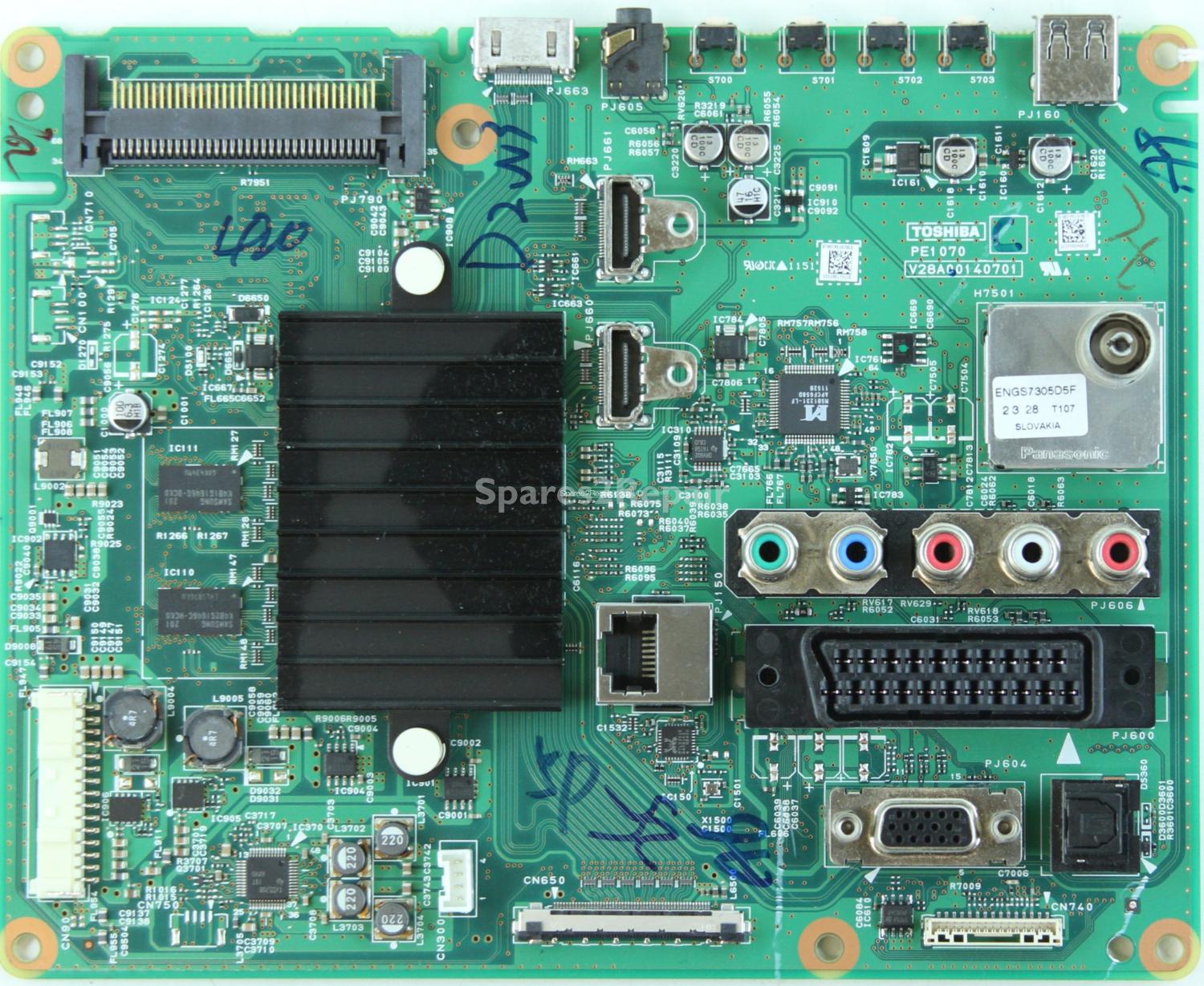 Toshiba 40RL953 - Main AV - PE1070 C - V28A00140701