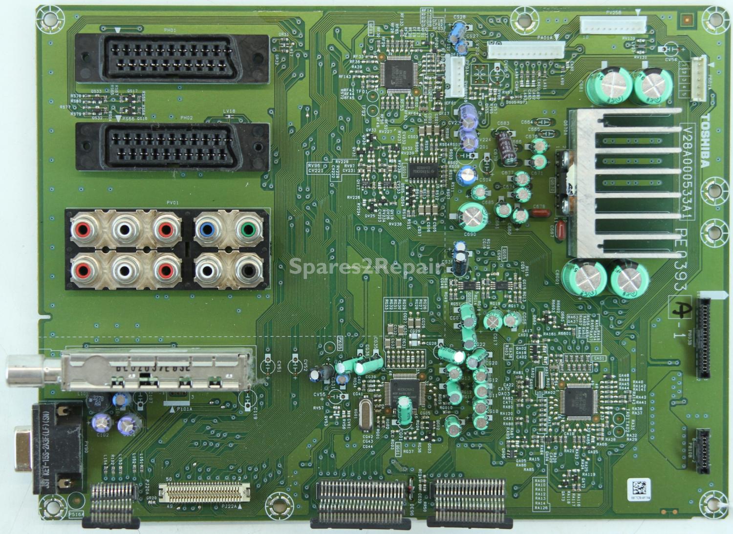 Toshiba 32C3035D - Main AV - V28A000533A1 - PE0393 A-1