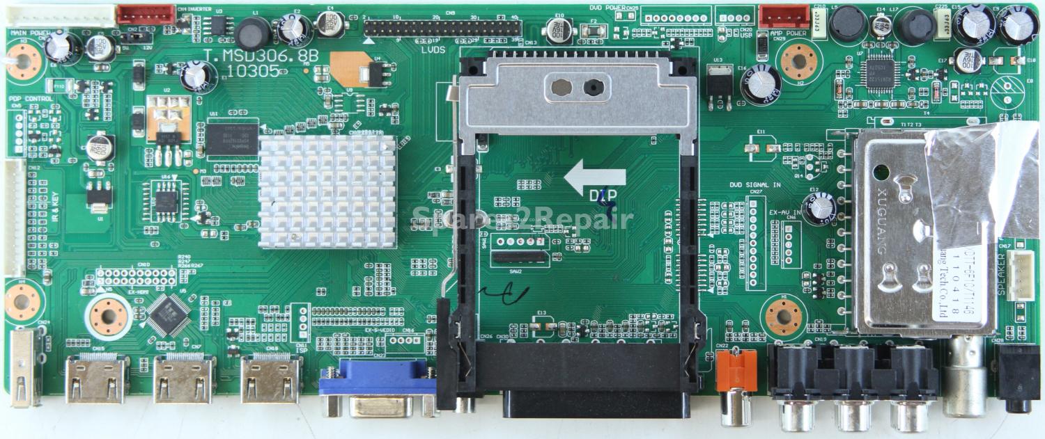 Unknown 32 Inch - Main AV - T.MSD306.8B - 10305 - 890-AA0-TMSD3068BR - LTI320AP01